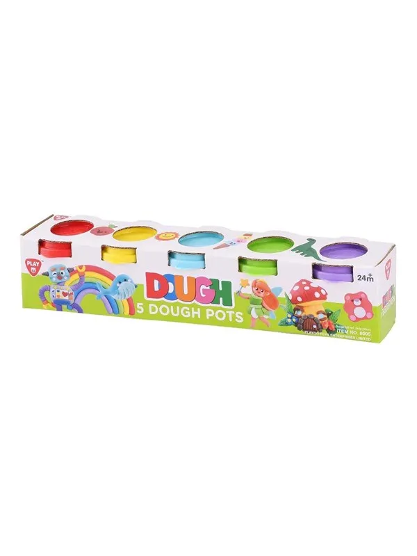 Playgo Clay Set 5 Colors - 5x113gram