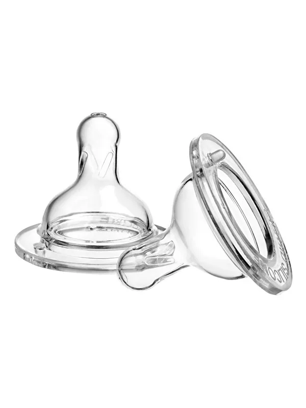 Akuku Silicone teats for wide neck bottle (2pcs) 3m+