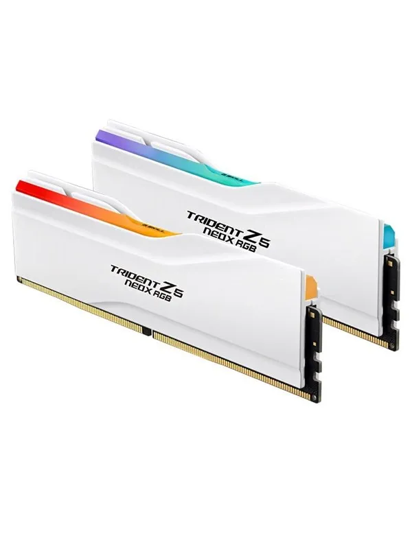 G.Skill Trident Z5 NeoX RGB DDR5-6000 - 32GB - CL28 - Dual Channel (2 pcs) - AMD EXPO ULL - Hvit med RGB