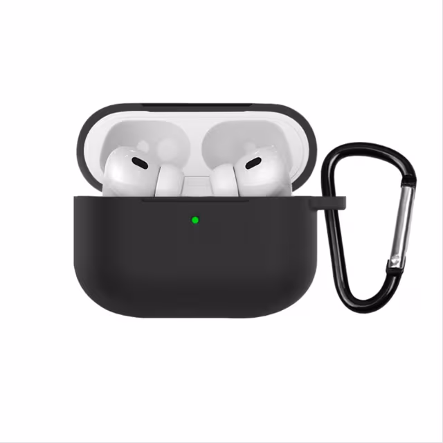 Silikonbeskyttelsesetui Kompatibelt med Apple AirPods Pro 3 - Anti-ripe, Vanntett Sort