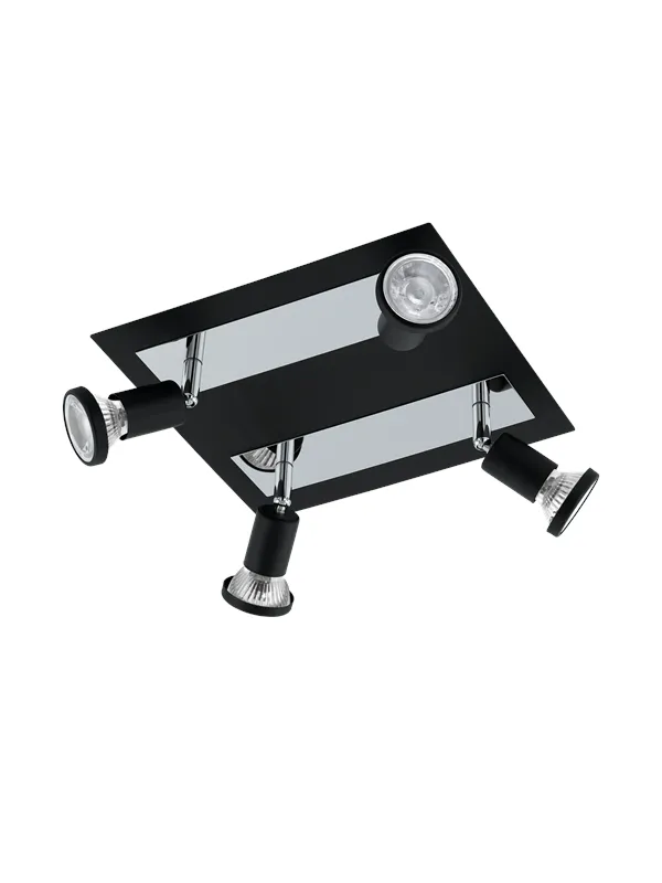 EGLO SARRIA spot 4L 3000K black/chrome