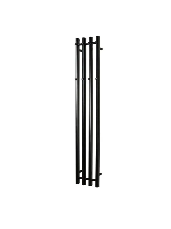 Kriss vega heated towel rail 1420x257 black
