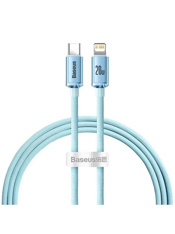Baseus Crystal Shine USB-C to iP cable 20W 1.2m (blue)