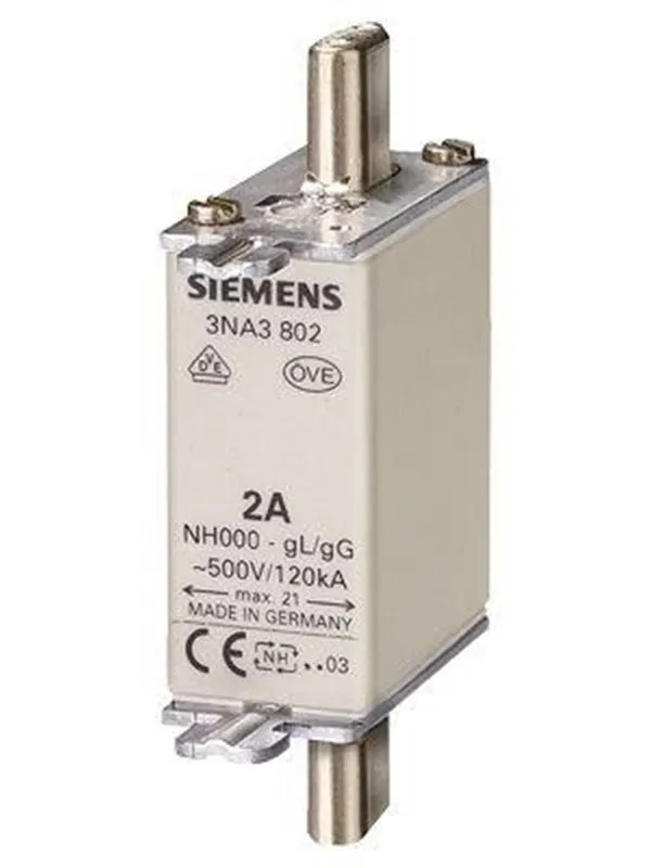 Siemens Lv hrc fuse link 500v s.000 63 a 3na3822