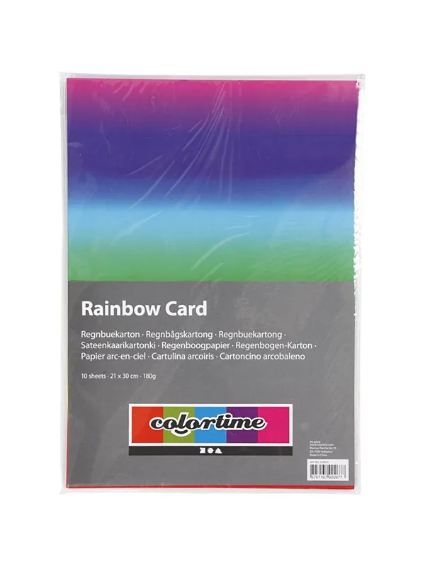 Creativ Company Rainbow Paper A4 180gr 10 Sheets