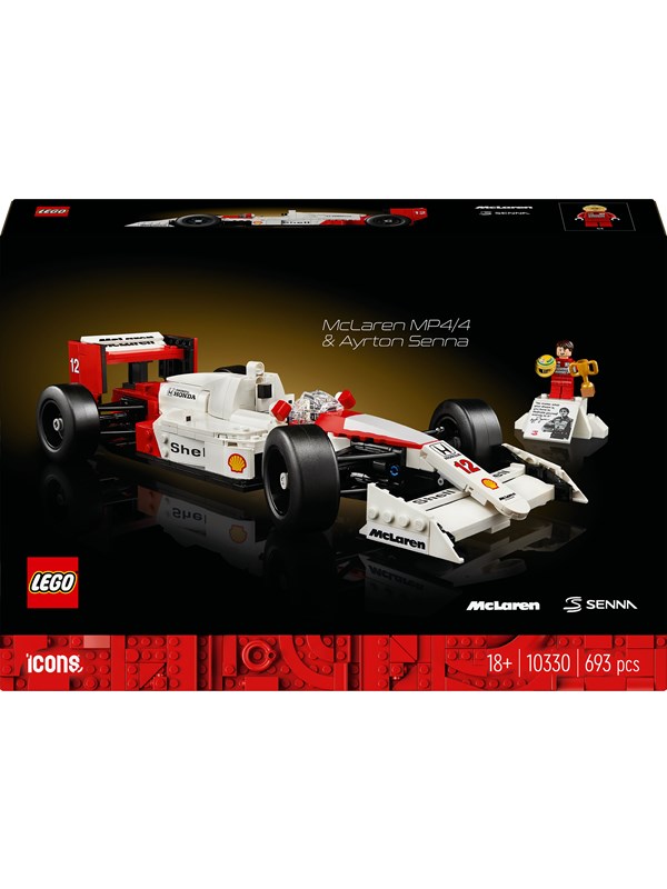 LEGO Icons 10330 McLaren MP4/4 og Ayrton Senna