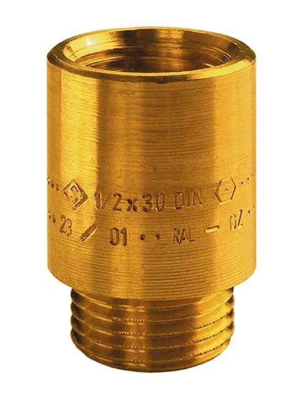 Unite extension 10 mm x 34 brass