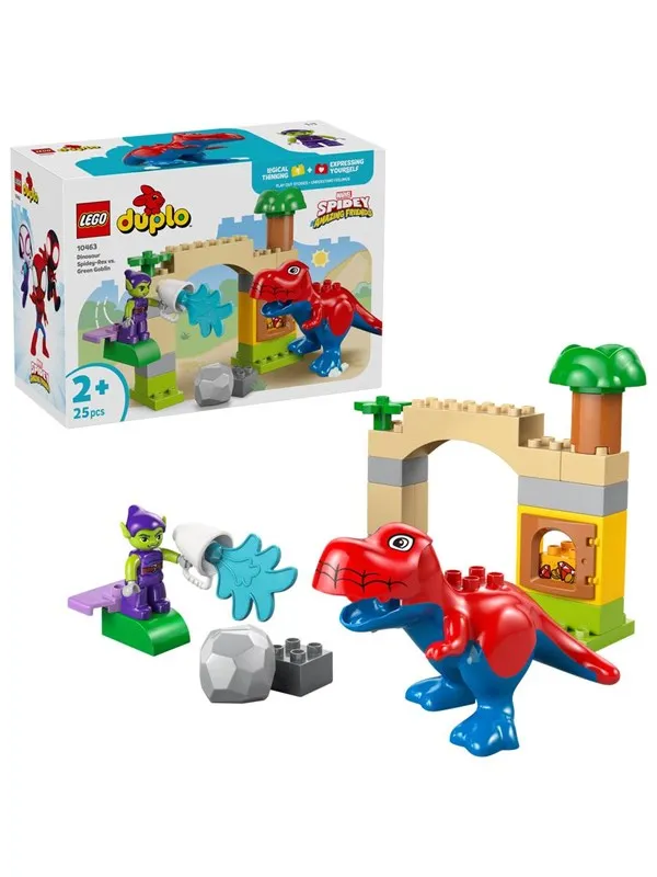 LEGO DUPLO 10463 Dinosauren Spidey-Rex mot Green Goblin