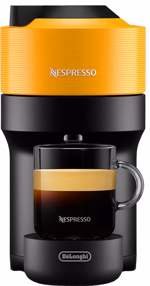 Nespresso Vertuo Pop kaffemaskin av DeLonghi (Mango Yellow)