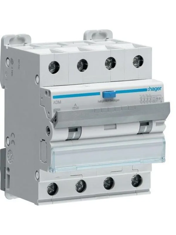 Hager Rcbo 4p 6ka c-13a 30ma 4m