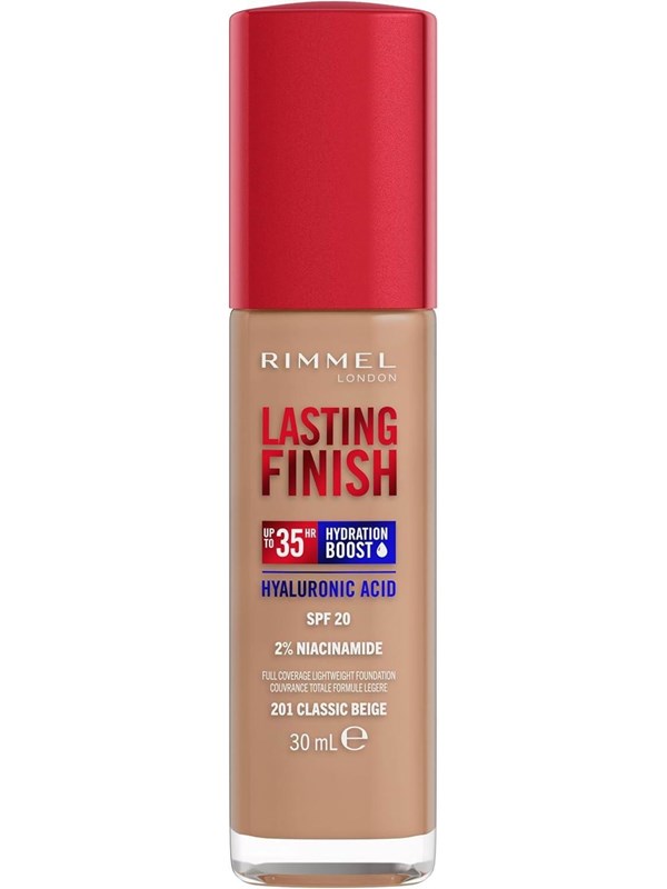 Rimmel Clean Lasting Finish Foundation 201 classic beige 30ml