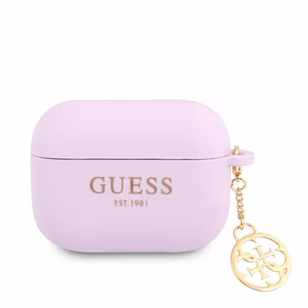 Guess AirPods Pro Deksel Flower Print & Gold Hook Blå