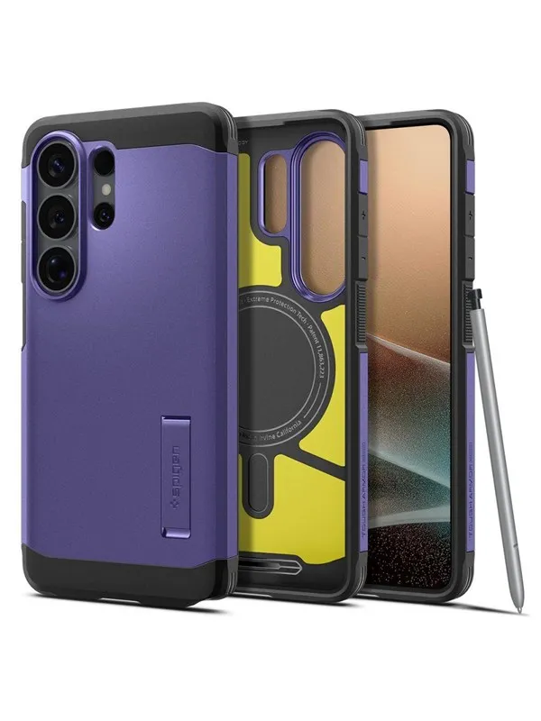 Spigen Tough Armor Mag MagSafe Case for Samsung Galaxy S26 Ultra - Purple