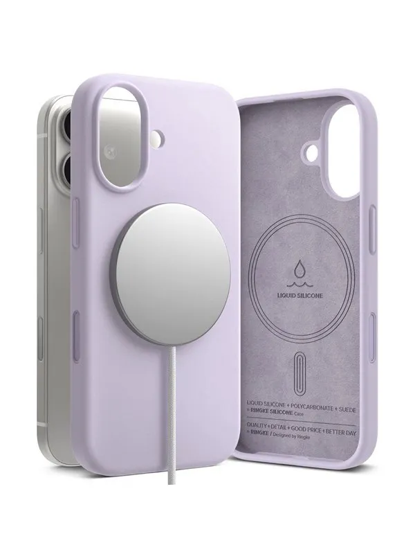 Ringke Silicone Magnetic MagSafe Case for iPhone 17 - Purple