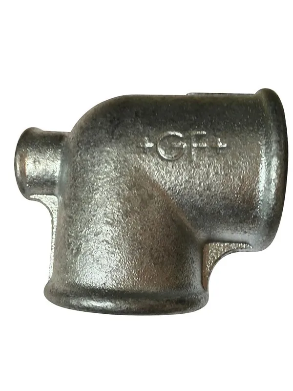 +GF+ tee 90° galvanized reduced 2-2-1 1/2''