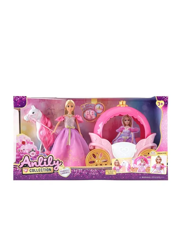 Masen Anlily prinsesse m/hest & lyserød karat