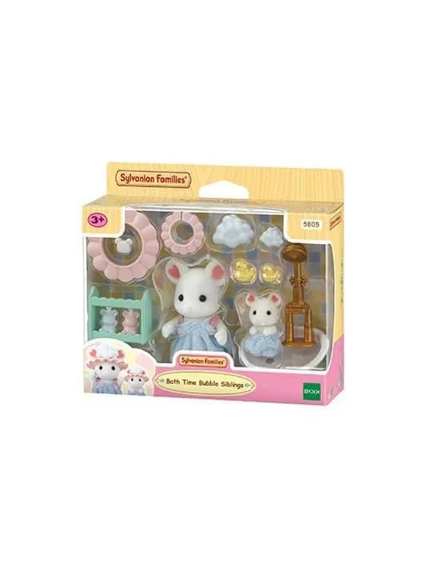 Sylvanian Families Bath Time Bubble Siblings