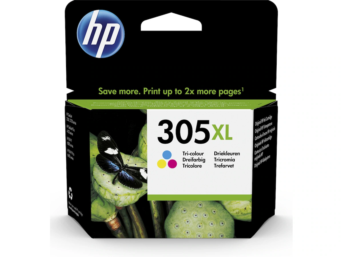HP Blekk 305XL Tri-Color