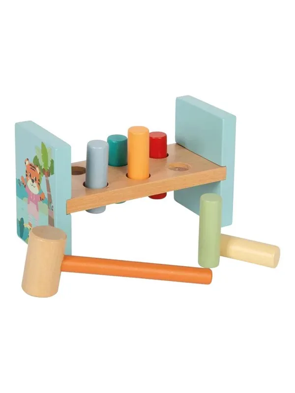 Small Foot - Wooden Hammer Bench Jungle Friends FSC
