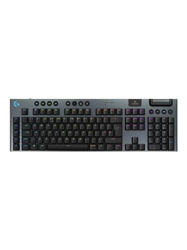 Logitech G915 X LIGHTSPEED - Clicky - 100% (full størrelse - standard) - Gamingtastatur - Engelsk (Storbritannia) - Svart