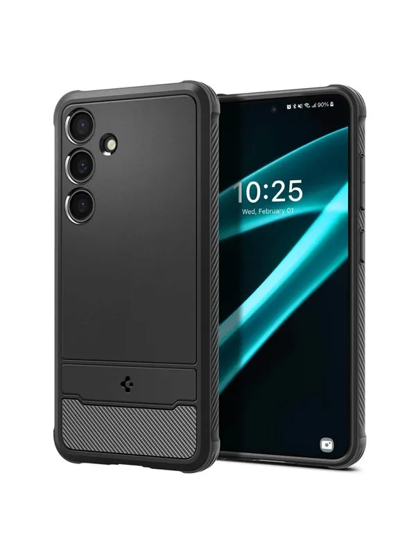 Spigen Rugged Armor - matte black - Samsung Galaxy S24+