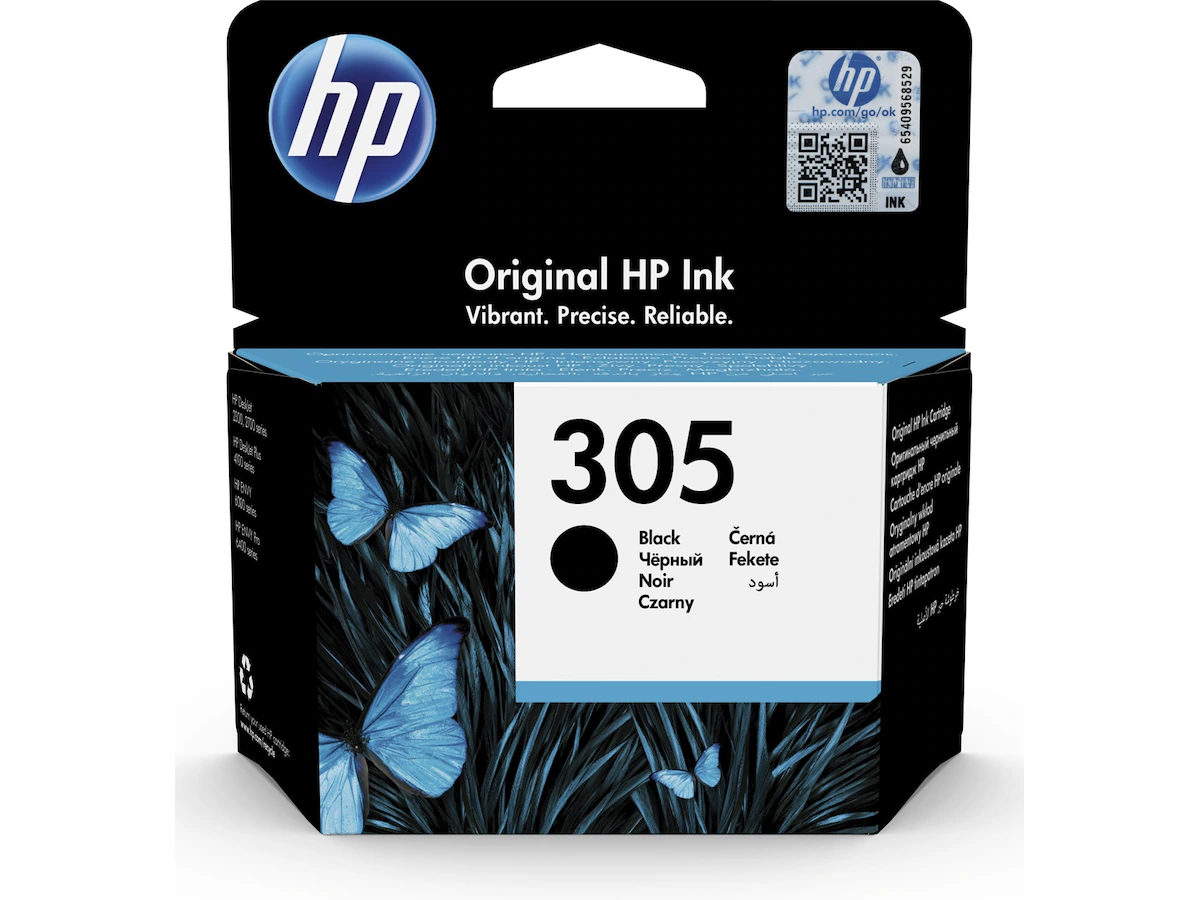 HP Blekk 305 Sort
