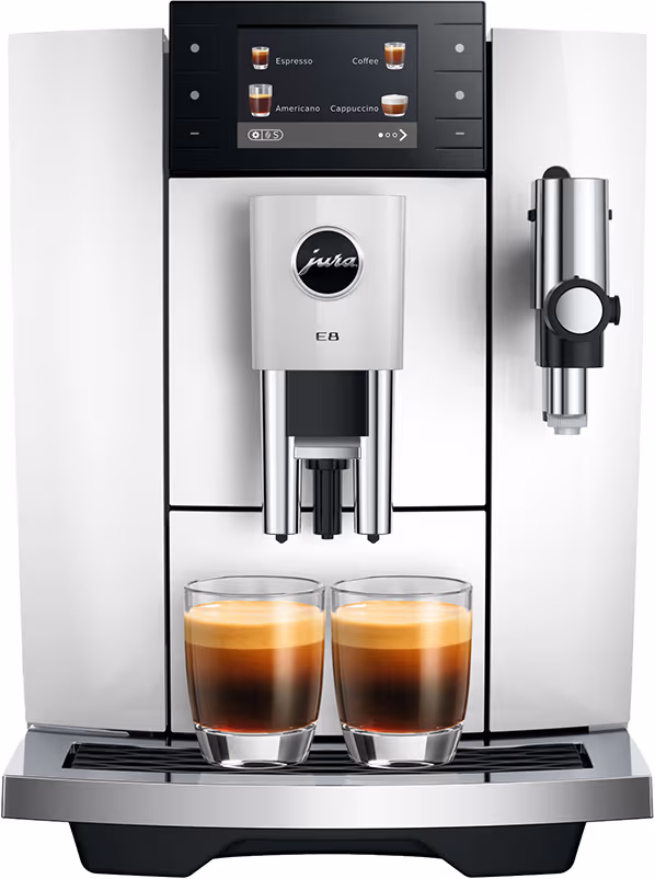 Jura E kaffemaskin 15747 (Piano white)