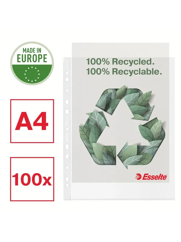 Esselte 100% resirkulert lomme A4 MAXI Premium