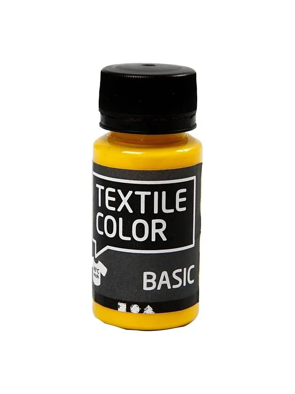 Creativ Company Textile Color Semi-opaque Textile Paint - Primary Yellow 50ml