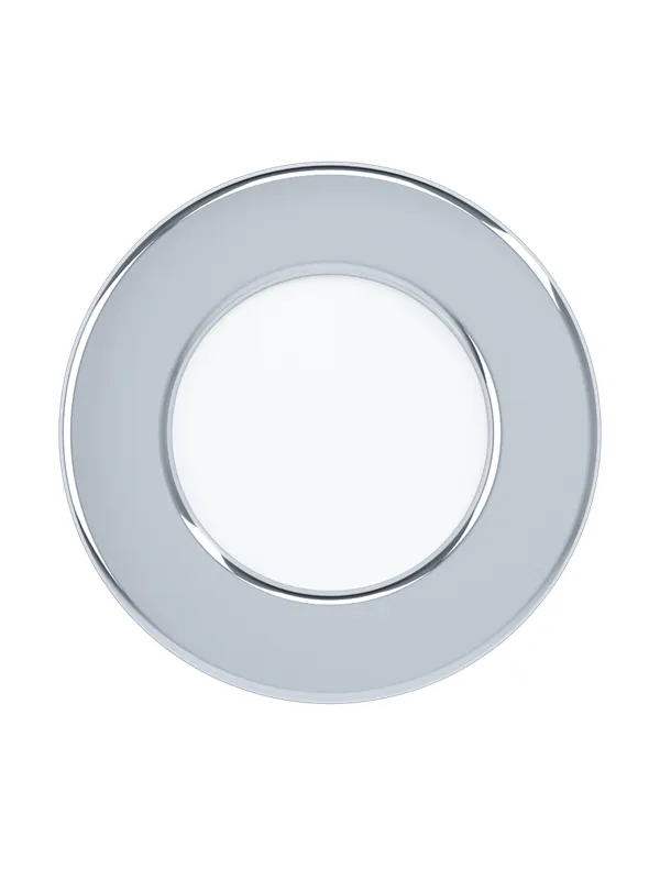 EGLO FUEVA 5 recessed spot Ø86 mm 3000K IP44 chrome
