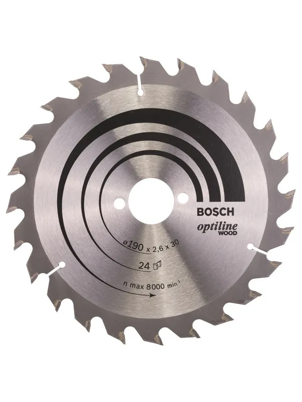 Bosch Sirkelsagblad Optiline Wood 190 x 30 x 2,6 mm, 24