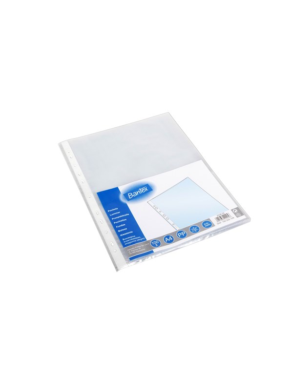 Bantex -Lomme Med Toppåpning 0,04 Mm 100 Stk., Transparent