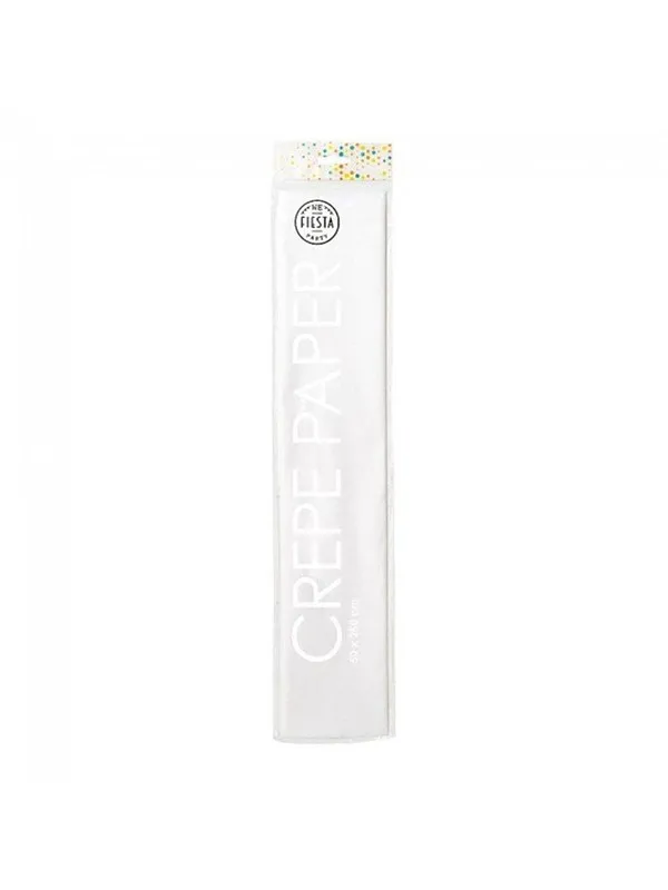 Globos Crepe paper White 50x250cm
