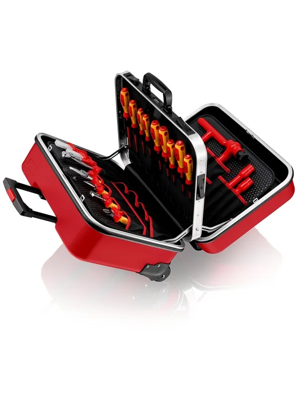 KNIPEX Verktøykasse "BIG Twin Move RED" for elektrisk kompetanse