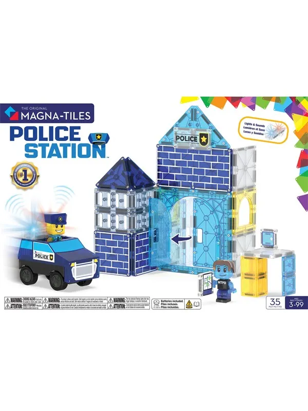 Magna-Tiles Politistasjon, 35 deler