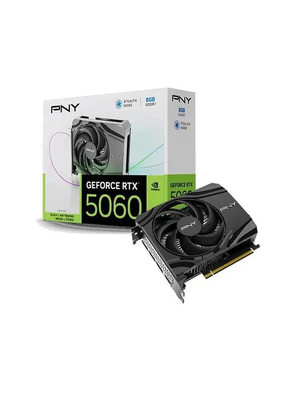 PNY GeForce RTX 5060 Single Fan - 8GB GDDR7 RAM - Grafikkort