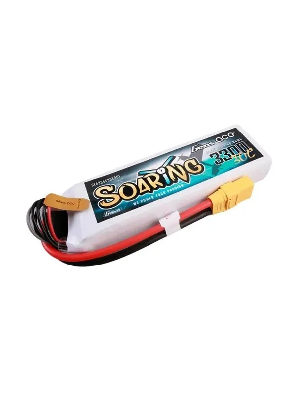 Gens ace &Tattu G-Tech Soaring 3300mAh 14.8V 30C 4S1P Lipo Battery