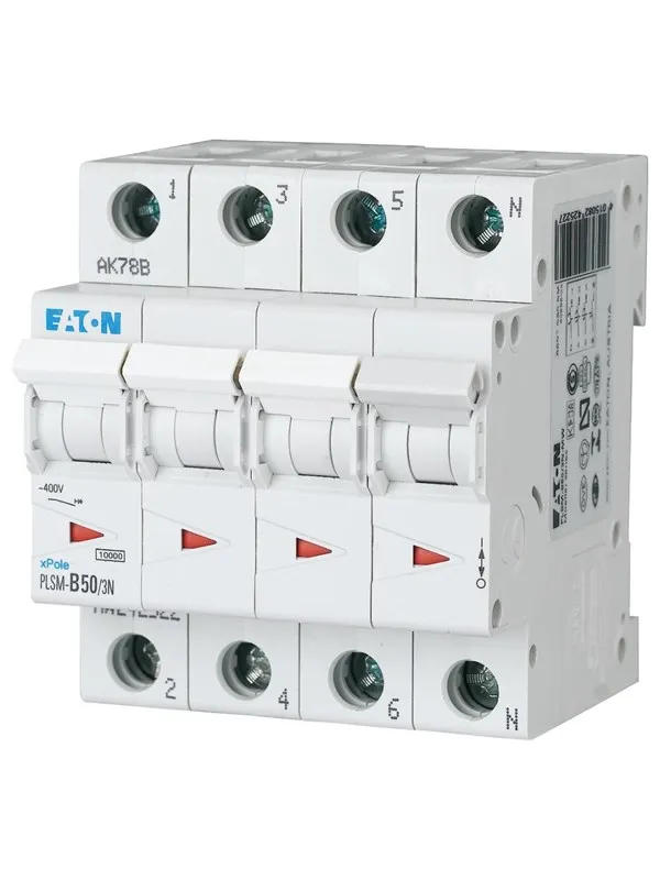 Eaton Pls6-c50/3n-mw - miniature circuit breaker mcb
