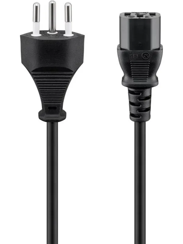 Pro Power supply cord Switzerland 2 m black