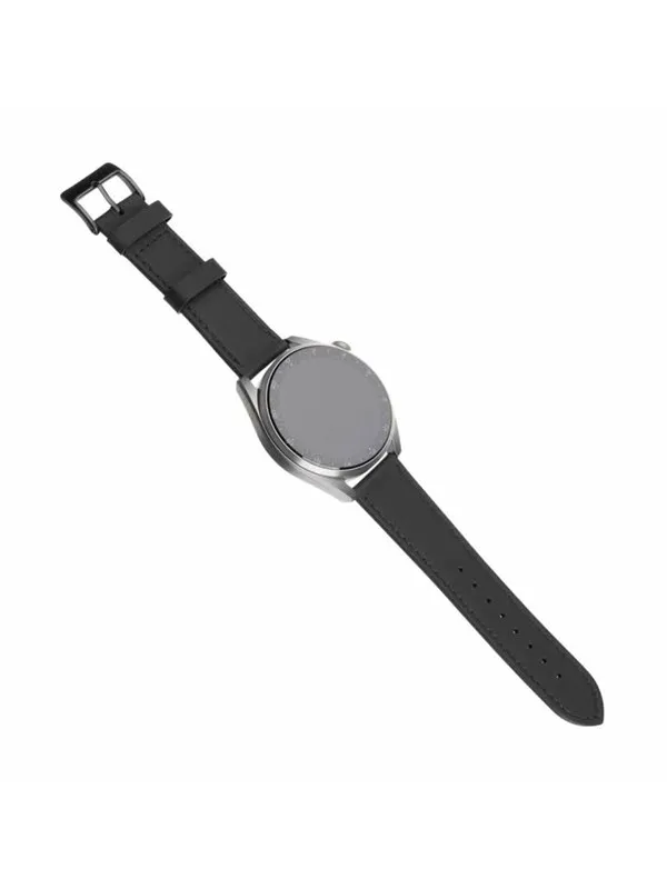 FIXED Leather Strap for Smartwatch Universal 22 mm Black
