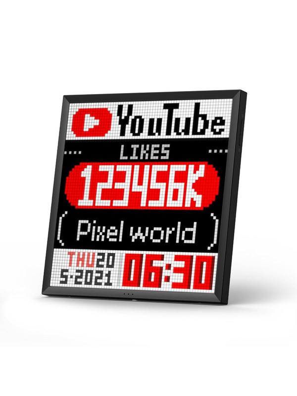 Divoom Pixoo64 64x64 Pixel Art LED Display Social Media Counter