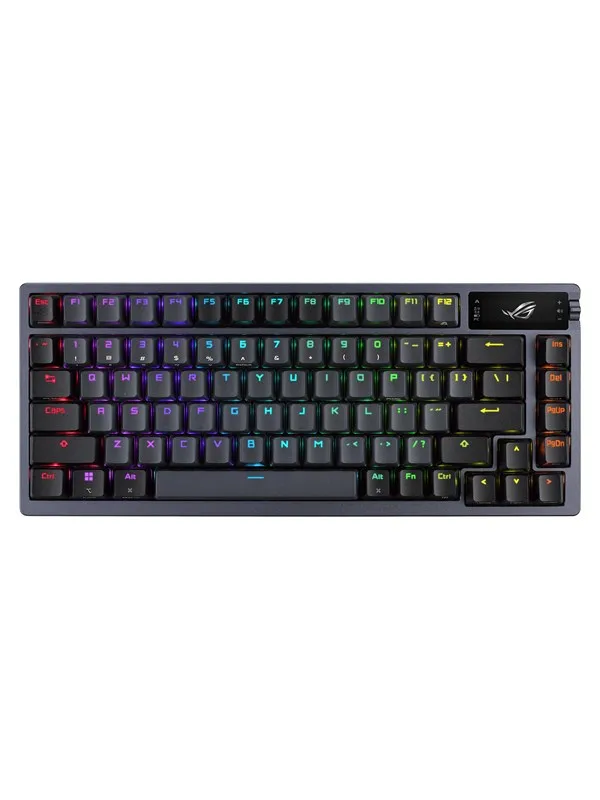 ASUS ROG AZOTH 75% Wireless DIY Custom RGB - Gamingtastatur - Uten numpad - Engelsk (USA) - Svart