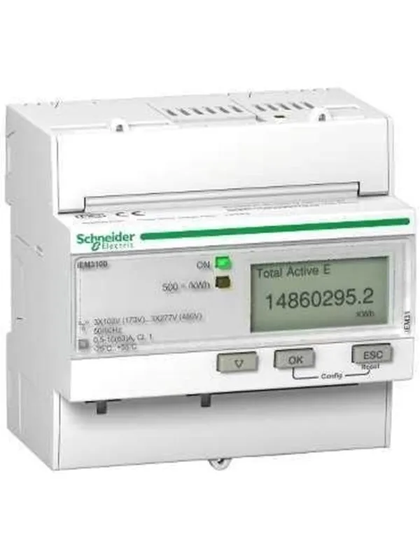 Schneider Electric Triphase kwh meter 63a pulse mid