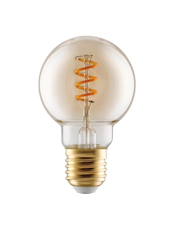 EGLO LED-lyspære G60 Globe 4W/820 145 lumen amber dimmable E27