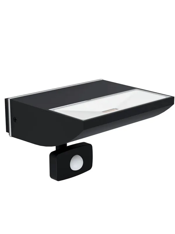EGLO SORRONARO UTENDØRS VEGG M/SENSOR 10.5W 1000LM IP44 SVART