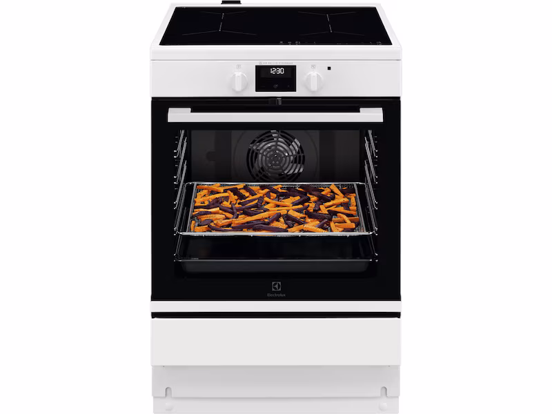 Electrolux 600 SteamBake Induksjon 60 cm Katalyse (hvit)