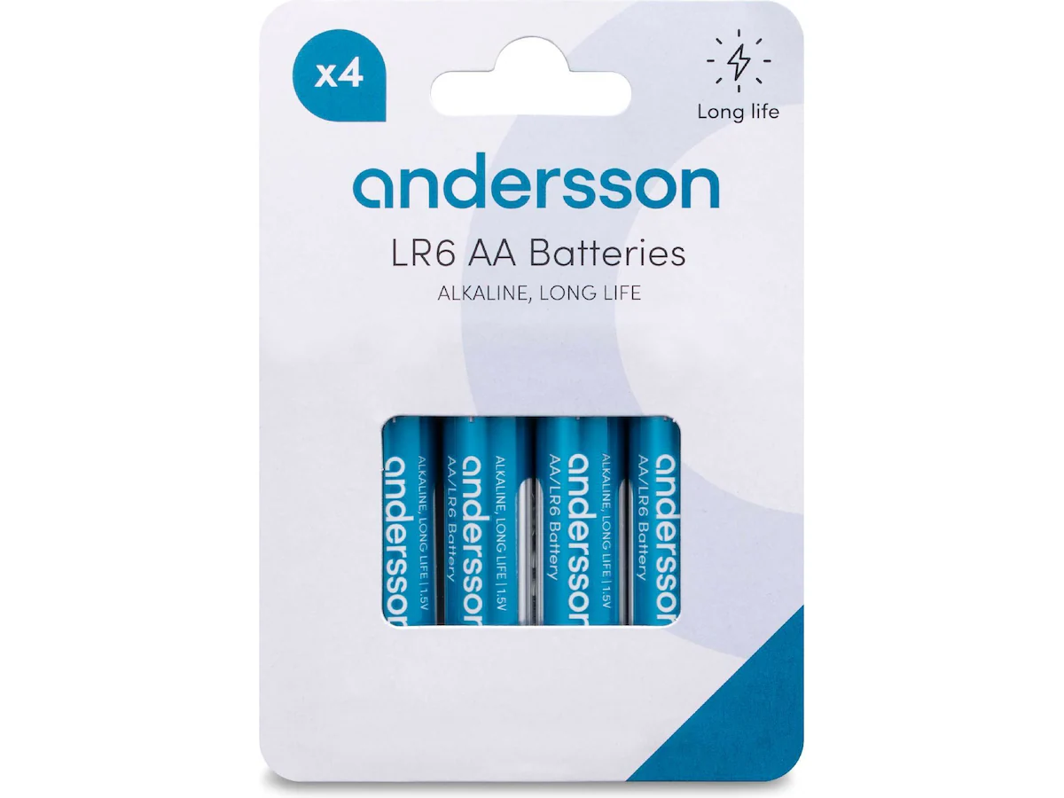 Andersson AAA batteri, 4-pk