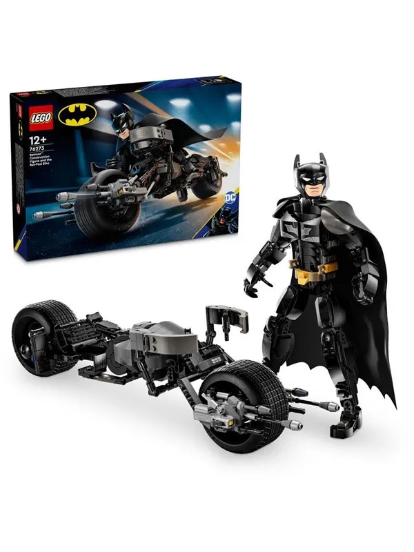 LEGO Super Heroes 76273 Byggbar Batman™-figur og batpod-sykkelen