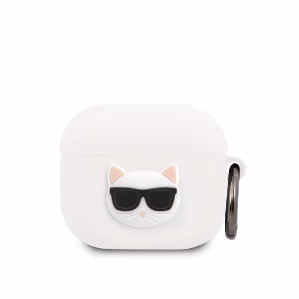 Karl Lagerfeld AirPods 3 Deksel Choupette Hvit