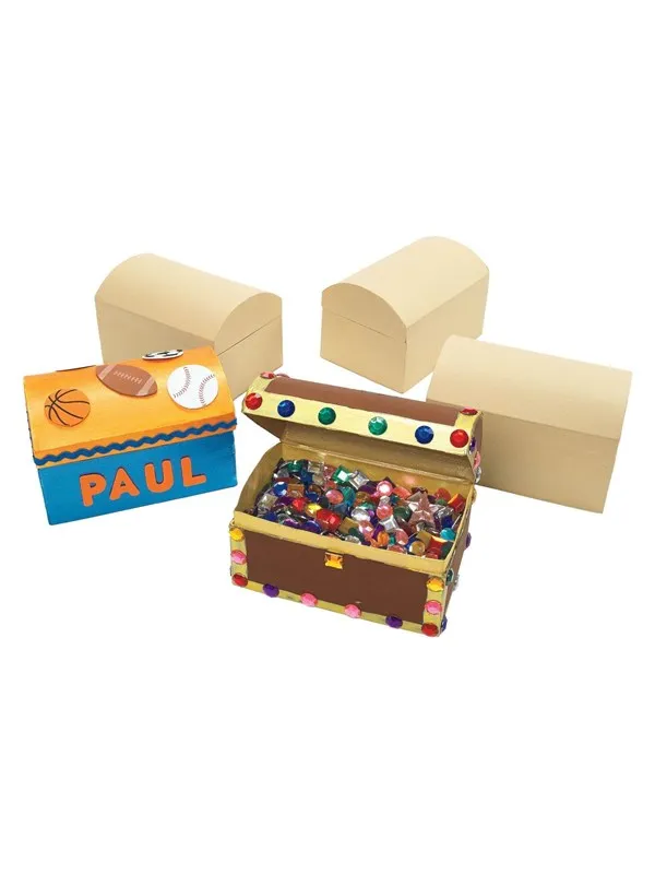 Colorations - Decorate your own Treasure Chest Set of 12